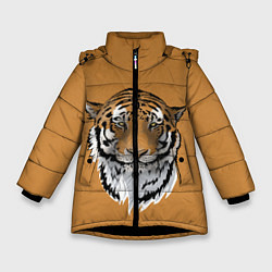 Зимняя куртка для девочки Тигр