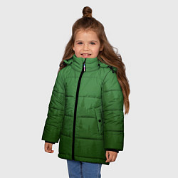 Куртка зимняя для девочки Зеленый Лес, цвет: 3D-черный — фото 2