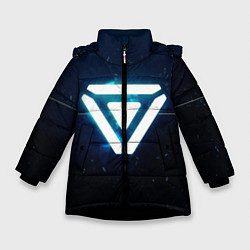 Куртка зимняя для девочки Project, цвет: 3D-черный