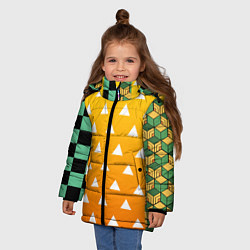 Куртка зимняя для девочки ТАНДЖИРО ЗЕНИТЦУ ТОМИОКА, цвет: 3D-черный — фото 2