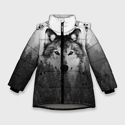Зимняя куртка для девочки Волк