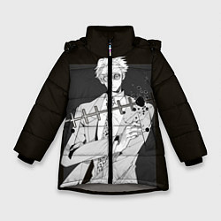 Куртка зимняя для девочки Нанами Магическая Битва, цвет: 3D-светло-серый