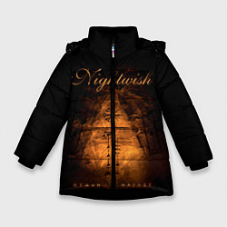 Куртка зимняя для девочки NIGHTWISH, цвет: 3D-черный