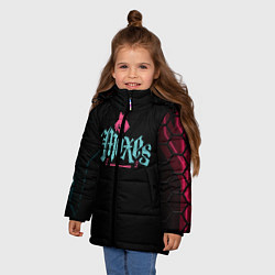 Куртка зимняя для девочки Cyberpunk - Moxes, цвет: 3D-черный — фото 2