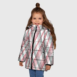 Куртка зимняя для девочки Игральные карты, цвет: 3D-черный — фото 2