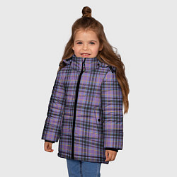Куртка зимняя для девочки Узор в клетку, цвет: 3D-красный — фото 2