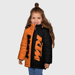 Куртка зимняя для девочки KTM КТМ Z, цвет: 3D-черный — фото 2