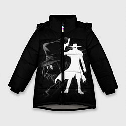 Куртка зимняя для девочки Hellsing, цвет: 3D-светло-серый