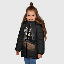 Куртка зимняя для девочки CUPHEAD, цвет: 3D-светло-серый — фото 2