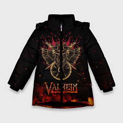 Зимняя куртка для девочки Valheim символ черепа