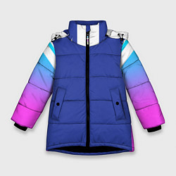 Куртка зимняя для девочки NEON GRADIENT FITNESS UNIFORM, цвет: 3D-черный