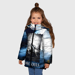 Куртка зимняя для девочки DARKSOULS WINTER, цвет: 3D-черный — фото 2