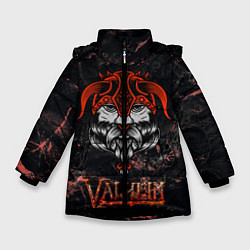 Зимняя куртка для девочки Valheim лицо викинга