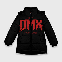Куртка зимняя для девочки DMX RIP 1970-2021, цвет: 3D-черный