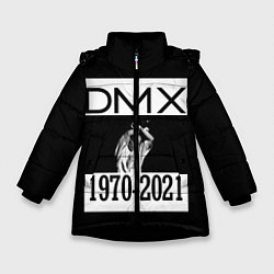 Куртка зимняя для девочки DMX 1970-2021, цвет: 3D-черный