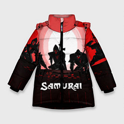 Куртка зимняя для девочки CYBERPUNK SAMURAI 2077, цвет: 3D-черный