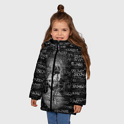 Куртка зимняя для девочки Kaneki Ken 1000-7 цвета 3D-черный — фото 2