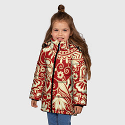 Куртка зимняя для девочки RUSSIAN TRIP, цвет: 3D-черный — фото 2