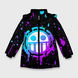 Куртка зимняя для девочки ONE PIECE ВАН ПИС НЕОН, цвет: 3D-черный
