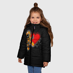Куртка зимняя для девочки K-VRC Love Death and Robots, цвет: 3D-черный — фото 2