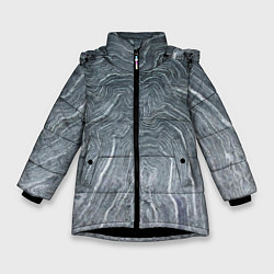 Куртка зимняя для девочки Negative Waves, цвет: 3D-черный