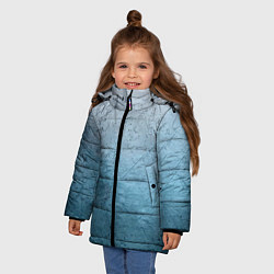 Куртка зимняя для девочки Blue Glass, цвет: 3D-черный — фото 2