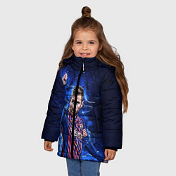 Куртка зимняя для девочки Lionel Messi Barcelona 10, цвет: 3D-красный — фото 2