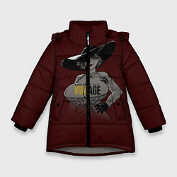 Куртка зимняя для девочки RE Village Леди Димитреску, цвет: 3D-светло-серый
