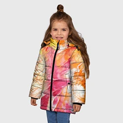 Куртка зимняя для девочки Яркая Bright colors Z, цвет: 3D-черный — фото 2