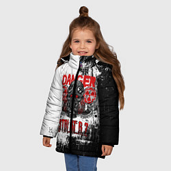Куртка зимняя для девочки Stalker 2 Danger, цвет: 3D-черный — фото 2