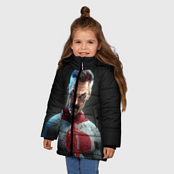 Куртка зимняя для девочки Омнимен, цвет: 3D-светло-серый — фото 2