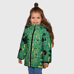 Куртка зимняя для девочки Пришелиц, цвет: 3D-черный — фото 2