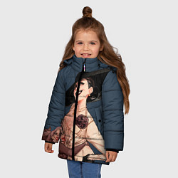 Куртка зимняя для девочки Леди Димитреску Мать, цвет: 3D-красный — фото 2