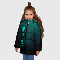 Куртка зимняя для девочки BattleField 6, цвет: 3D-черный — фото 2
