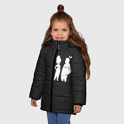Куртка зимняя для девочки It Takes Two Silhouette, цвет: 3D-светло-серый — фото 2
