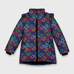 Куртка зимняя для девочки Gamer, цвет: 3D-черный