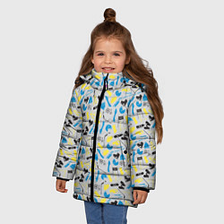Куртка зимняя для девочки WINTER SPORTS, цвет: 3D-черный — фото 2