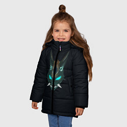 Куртка зимняя для девочки Genshin Impact - Xiao, цвет: 3D-черный — фото 2