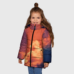 Куртка зимняя для девочки РАЙ ПОСЛЕ ДОЖДЯ, цвет: 3D-черный — фото 2
