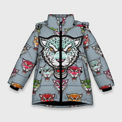 Зимняя куртка для девочки Леопард