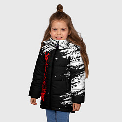 Куртка зимняя для девочки TOKYO REVENGERS, цвет: 3D-светло-серый — фото 2