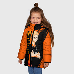 Куртка зимняя для девочки Кей Цукишима Tsukishima Kei, цвет: 3D-светло-серый — фото 2