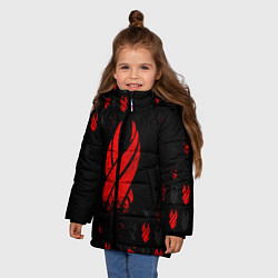 Куртка зимняя для девочки DEAD SPACE ОБЕЛИСК, цвет: 3D-красный — фото 2
