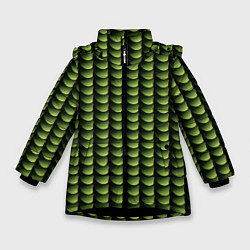 Куртка зимняя для девочки Digital bamboo, цвет: 3D-черный