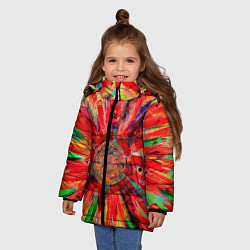 Куртка зимняя для девочки Освобождение от 3D, цвет: 3D-черный — фото 2