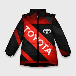 Куртка зимняя для девочки TOYOTA LINES, цвет: 3D-черный