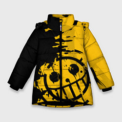 Куртка зимняя для девочки ONE PIECE PIRATES ПИРАТЫ, цвет: 3D-черный