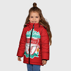 Куртка зимняя для девочки F C LIVERPOOL, цвет: 3D-красный — фото 2