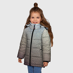 Куртка зимняя для девочки Металликскин, цвет: 3D-черный — фото 2