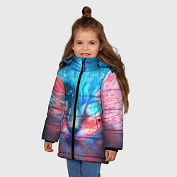 Куртка зимняя для девочки ВСЕЛЕНСКИЙ КОТ, цвет: 3D-красный — фото 2